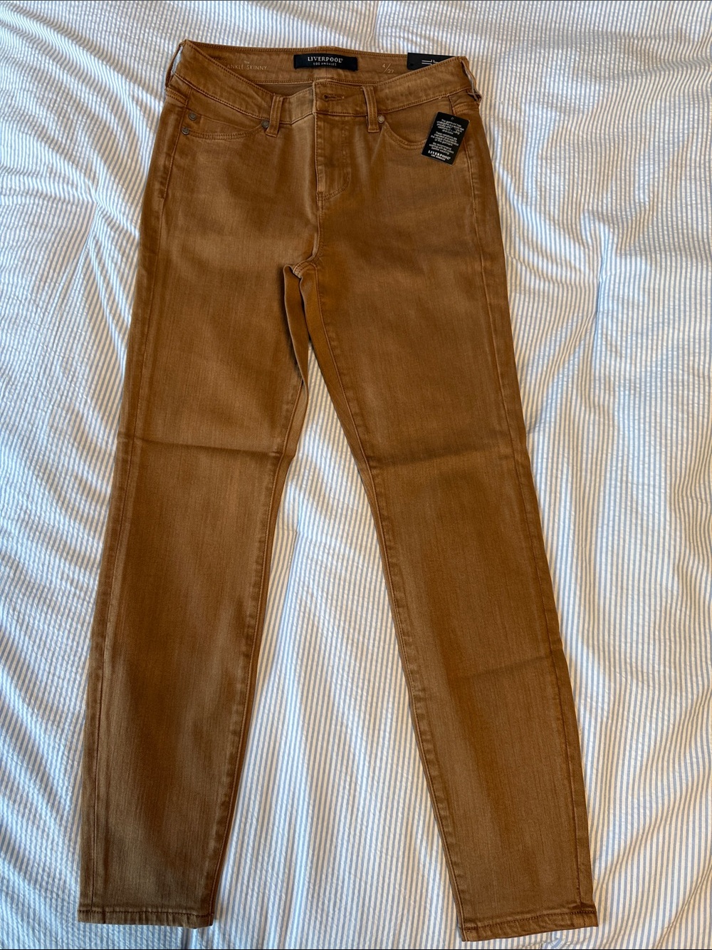 Liverpool Caramel/Tan Skinny Jeans